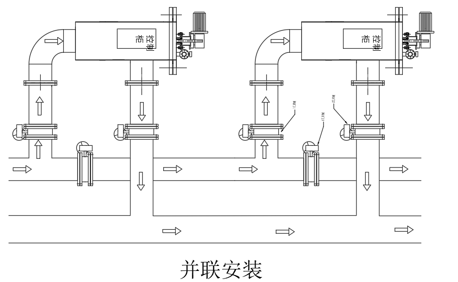 自清洗過(guò)濾器（F型）并聯(lián)安裝方式